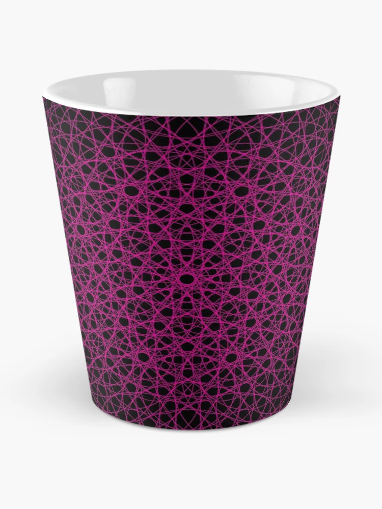 Thumbnail 2 of 4, Coffee Mug, Pink Flowy Pattern designed and sold by Patterner.