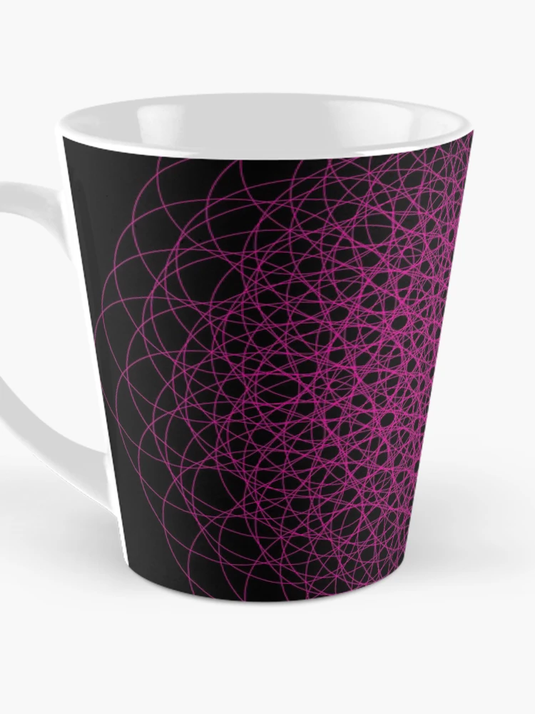 Thumbnail 3 of 4, Coffee Mug, Pink Flowy Pattern designed and sold by Patterner.