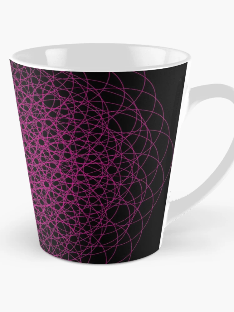 Thumbnail 1 of 4, Coffee Mug, Pink Flowy Pattern designed and sold by Patterner.