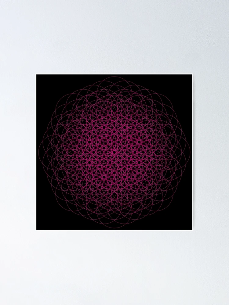 Thumbnail 1 of 3, Poster, Pink Flowy Pattern designed and sold by Patterner.
