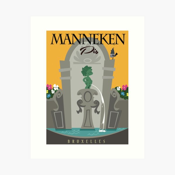 Item preview, Manneken Pis poster designed and sold by Gary Godel.
