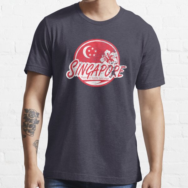 Singapur - Vintage Travel (angustiado) Camiseta esencial