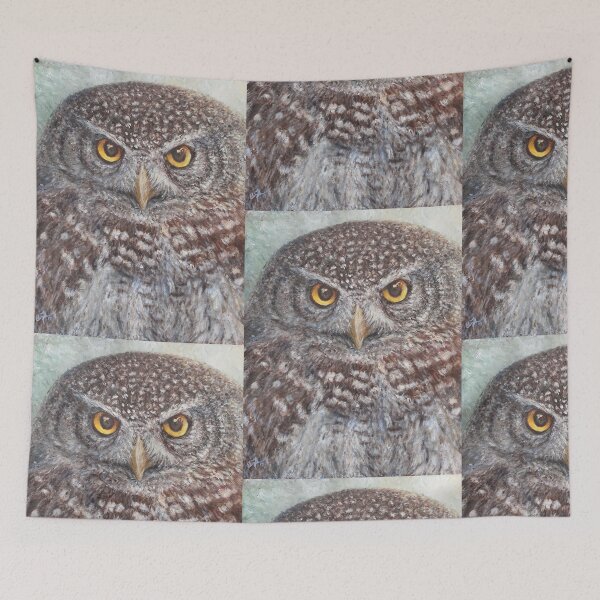 Item preview, Eurasian Pygmy Owl designed and sold by elinjohnsen.