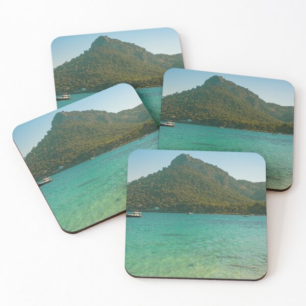 Item preview, Turquoise Mediterranean Sea With Boats off the Beach on the Island of Mallorca designed and sold by marthadoom.