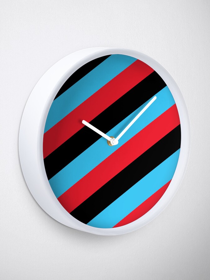 Alternate view of Simplee Stripes: Design 5 of 9 Clock