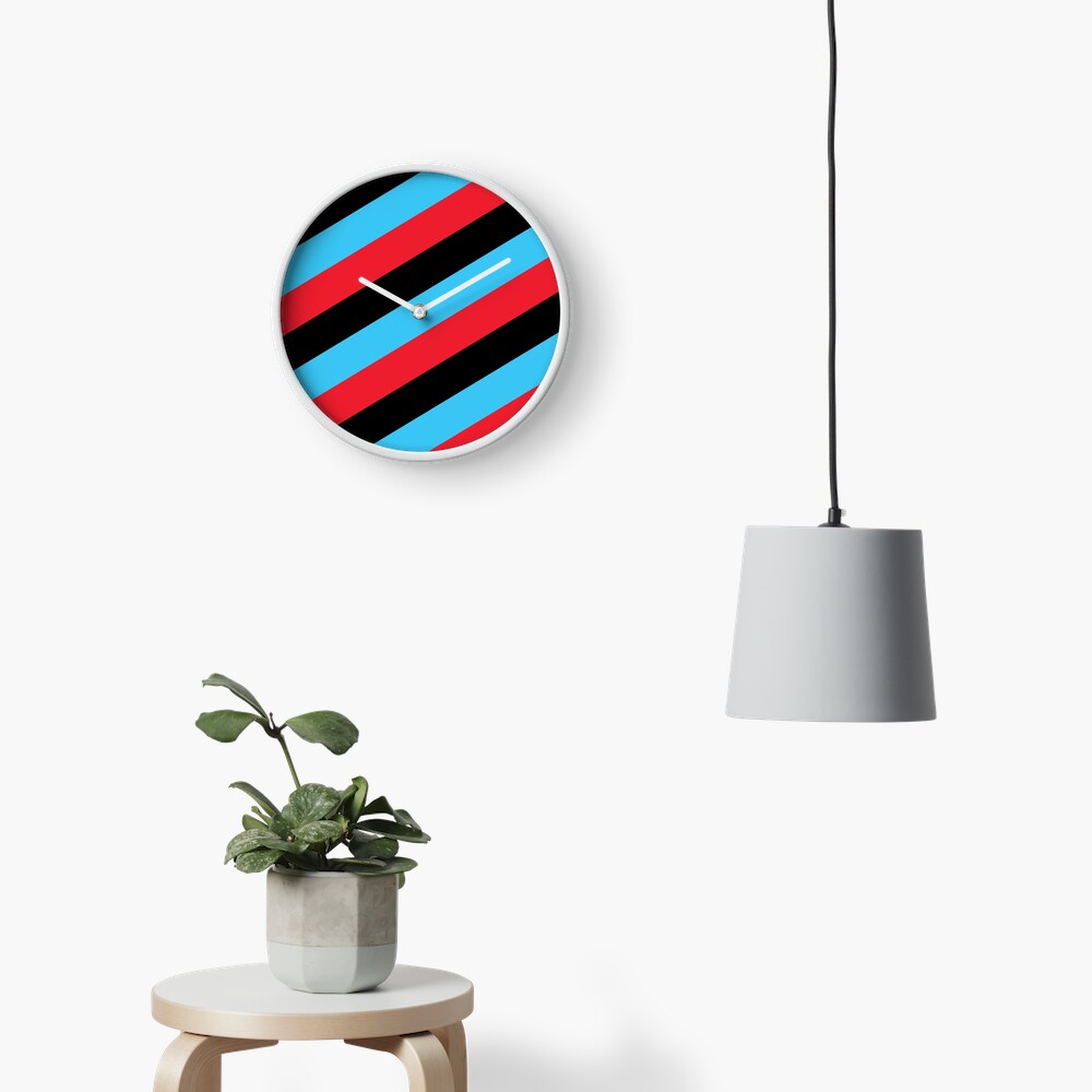 Simplee Stripes: Design 5 of 9 Clock