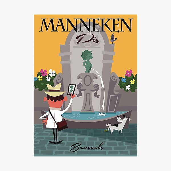 Manneken Pis poster Photographic Print
