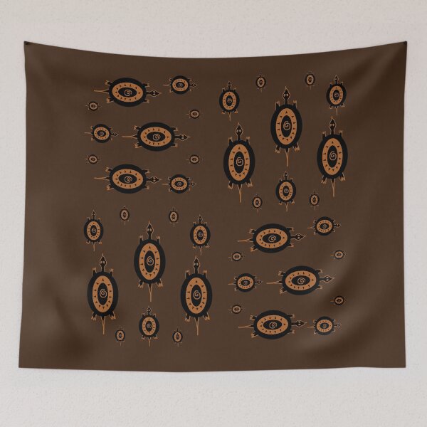 Item preview, Turtles All the Way Round Earth tone Brown designed and sold by GrimalkinStudio.