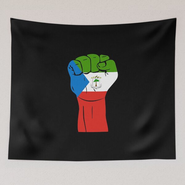 Item preview, RAISED FIST EQUATORIAL GUINEA designed and sold by NattyWear.