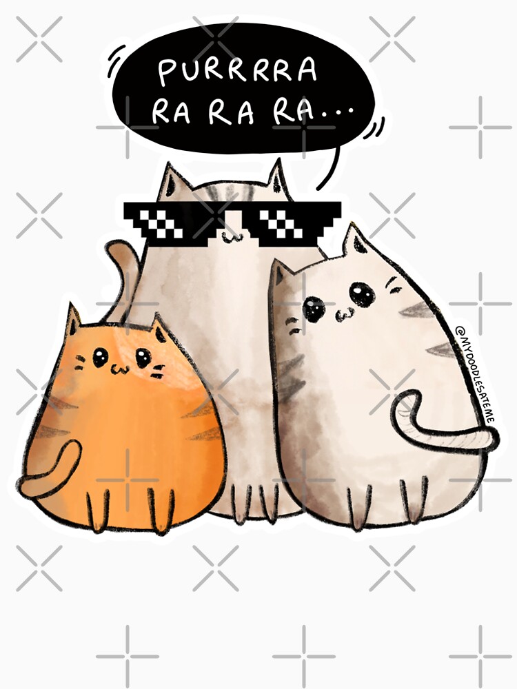 Thug Life - Purra Ra Ra Ra - Cool Gangster Cats by mydoodlesateme