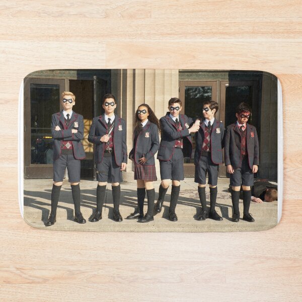 Item preview, Umbrella Academy young heroes saving a robbery designed and sold by Medoragent.