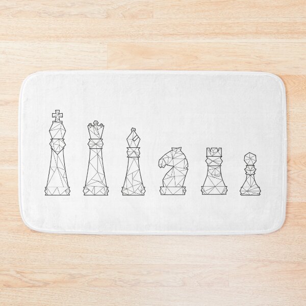 Item preview, Polygon chess figures. designed and sold by emphatic.