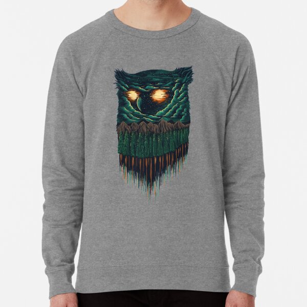 owl forest Lightweight Sweatshirt