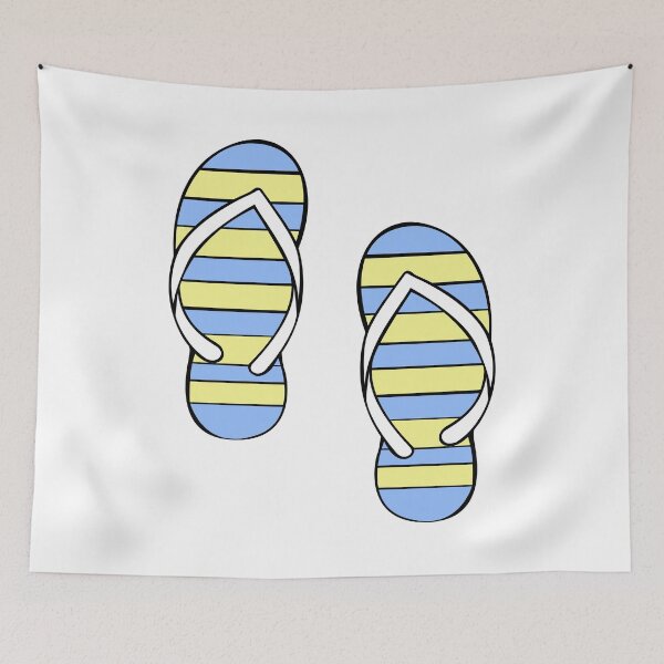 Item preview, striped flip flops designed and sold by nmdesigns1.