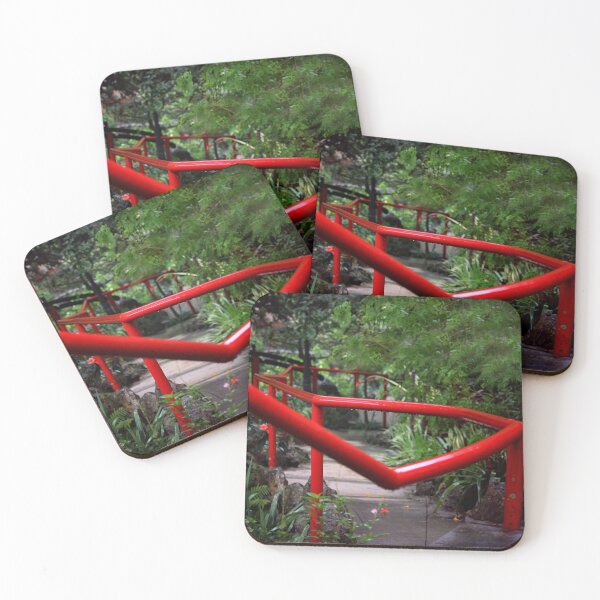 Item preview, Red Railing in the Rain designed and sold by KWCreations.