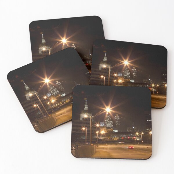 Item preview, Atlanta street at night with the capitol building designed and sold by Allen Penton.