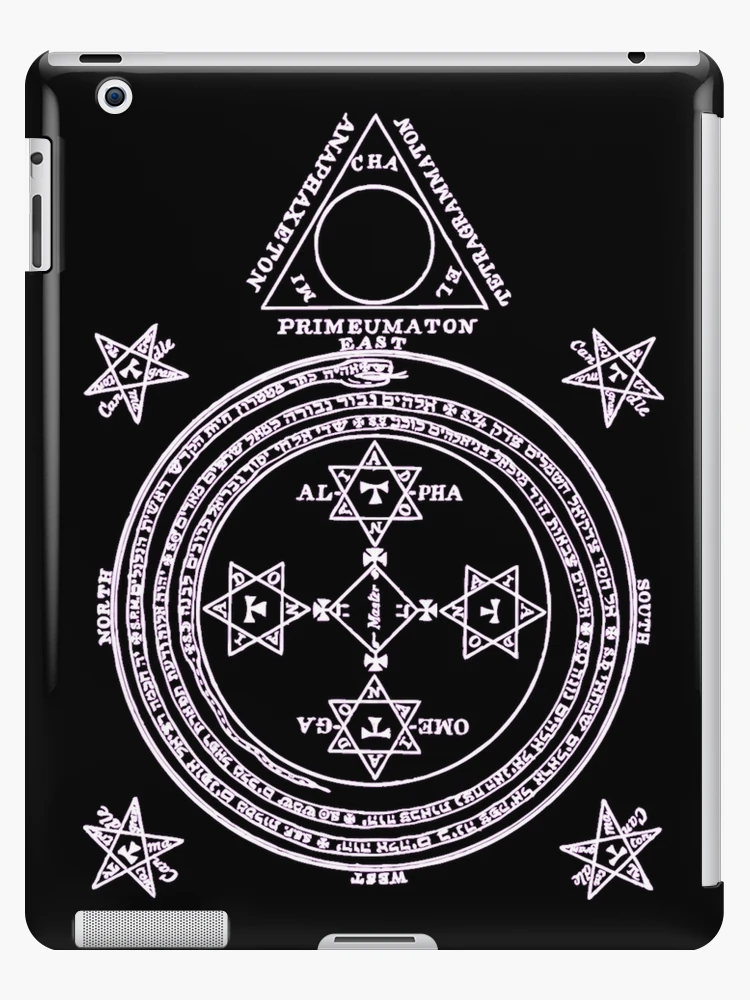 Magical Circle of King Solomon INVERTED iPad Case & Skin for