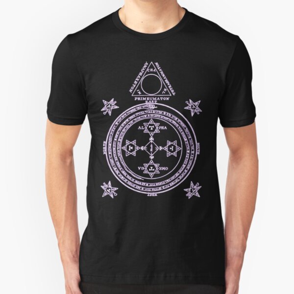 Magical Circle of King Solomon INVERTED Slim Fit T-Shirt