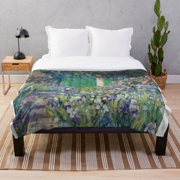 Monet's Garden Door | Painting Throw Blanket