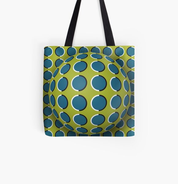 How Do #Optical #Illusions Work? #OpArt #VisualIllusion All Over Print Tote Bag