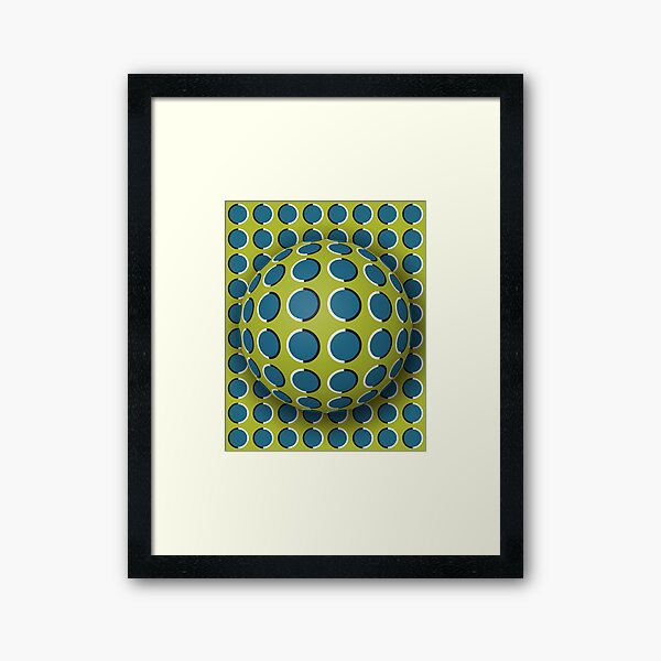How Do #Optical #Illusions Work? #OpArt #VisualIllusion Framed Art Print