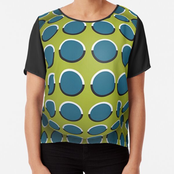 How Do #Optical #Illusions Work? #OpArt #VisualIllusion Chiffon Top