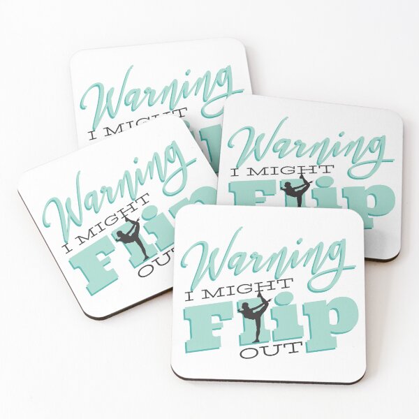 Item preview, Funny cheerleader saying | Warning I Might Flip Out. designed and sold by emphatic.