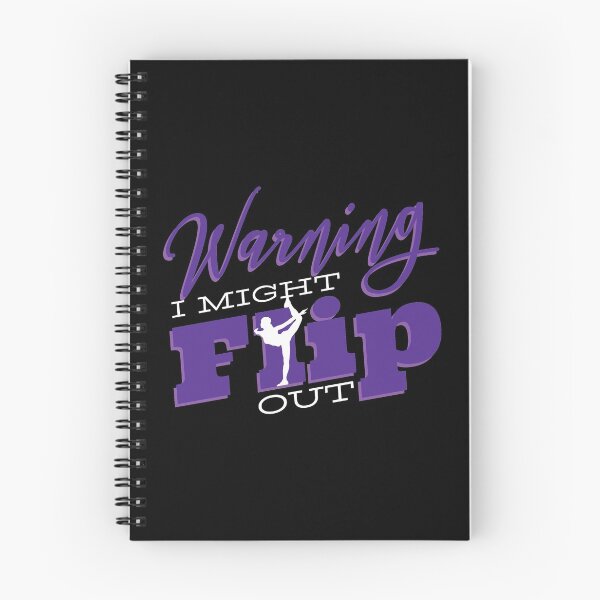 Item preview, Funny cheerleader saying | Warning I Might Flip Out. designed and sold by emphatic.