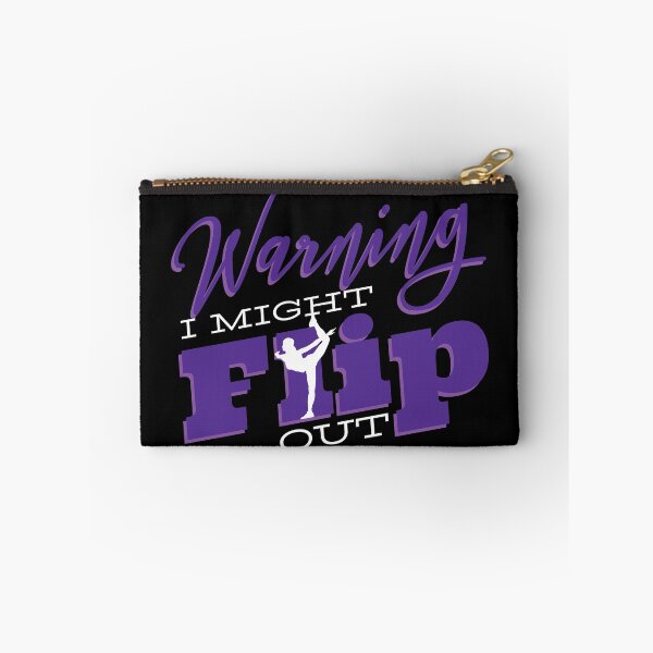 Item preview, Funny cheerleader saying | Warning I Might Flip Out. designed and sold by emphatic.