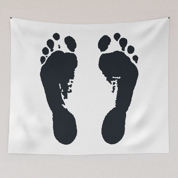 Item preview, Footprints / Footprint (Barefoot / Black) designed and sold by MrFaulbaum.