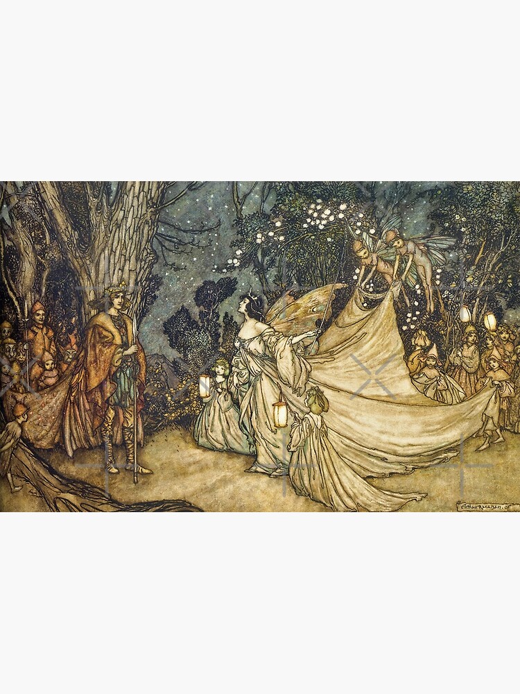 A Midsummer Night S Dream Arthur Rackham Fairy Tale Art   Flat,750x,075,f Pad,750x1000,f8f8f8 