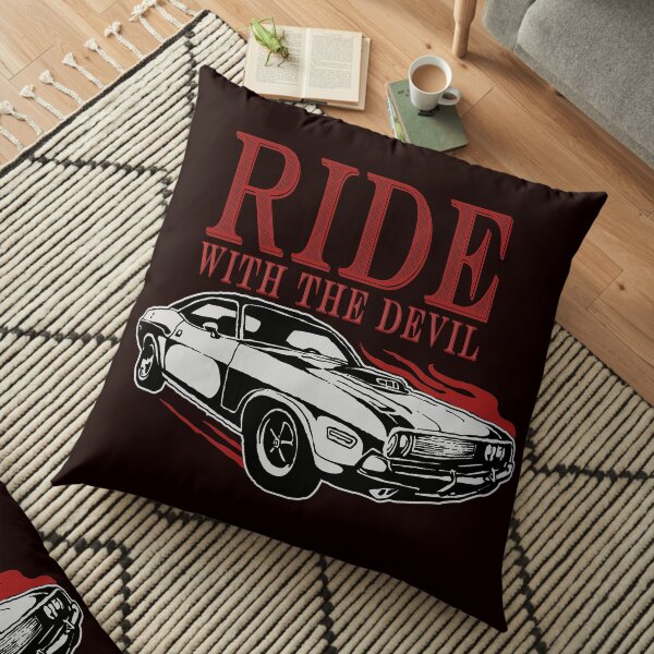 Ride With The Devil Floor Pillow