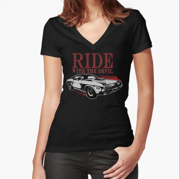Ride With The Devil Fitted V-Neck T-Shirt