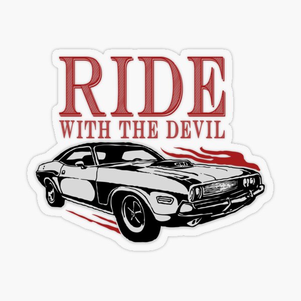 Ride With The Devil Transparent Sticker