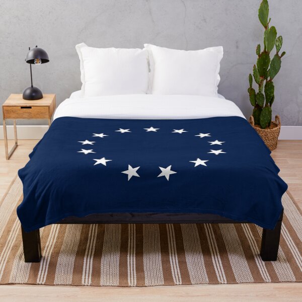 13 Stars Patriotic Circle Throw Blanket