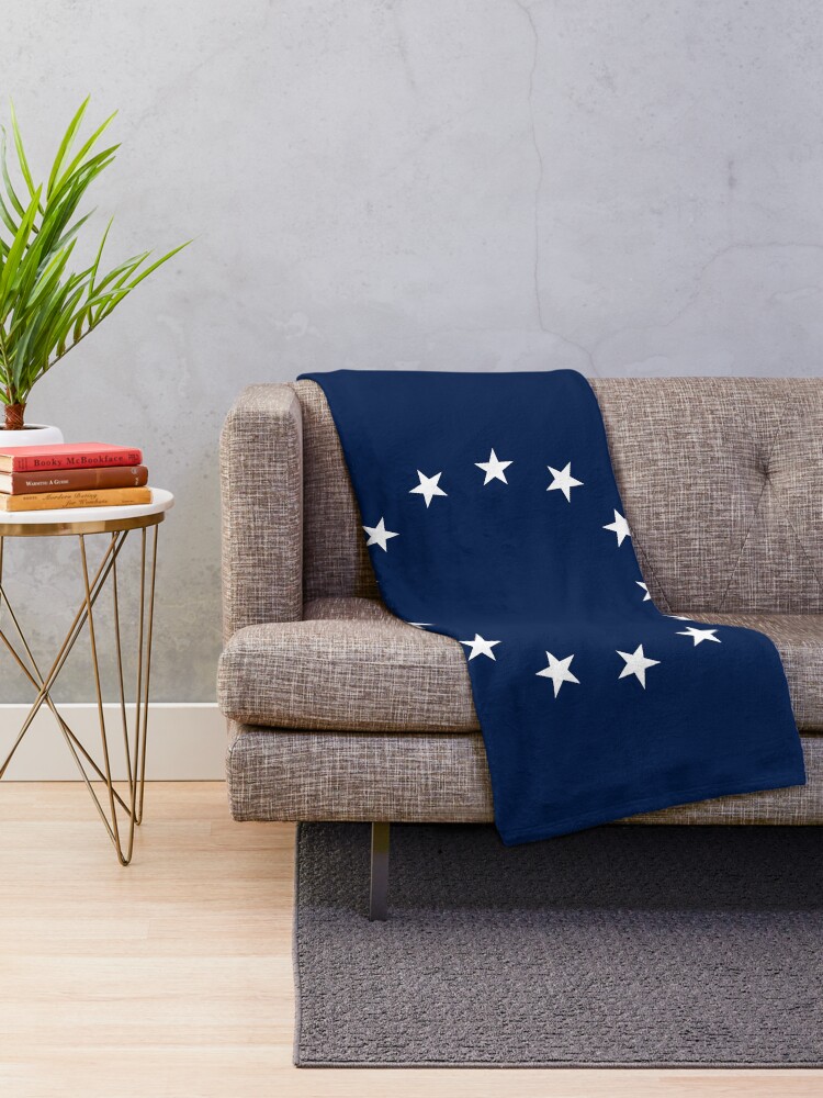 Alternate view of 13 Stars Patriotic Circle Throw Blanket