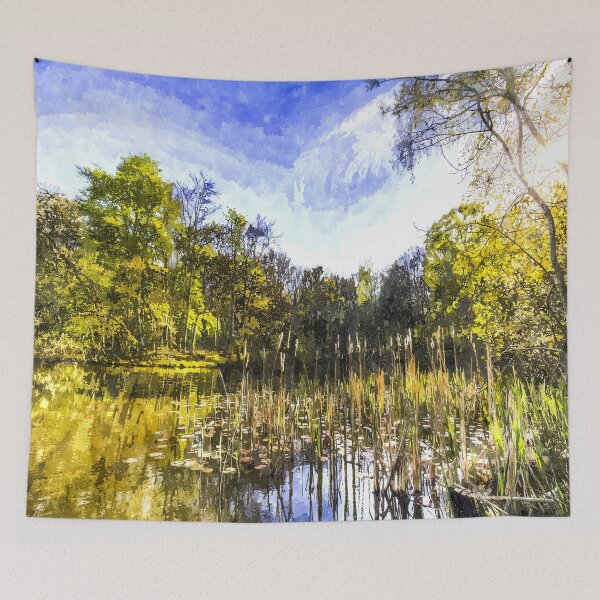 Item preview, The Bulrush Pond Art designed and sold by Londonimages.