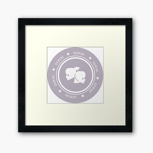 Gemini - Light Framed Art Print