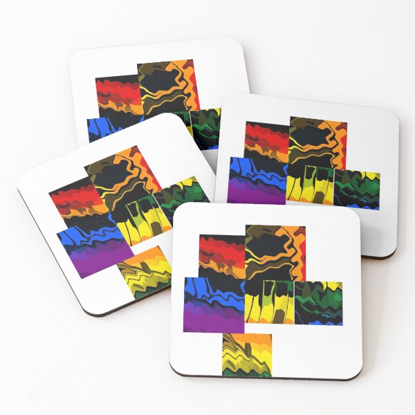 Item preview, Bright abstract modern pattern designed and sold by qlobba.