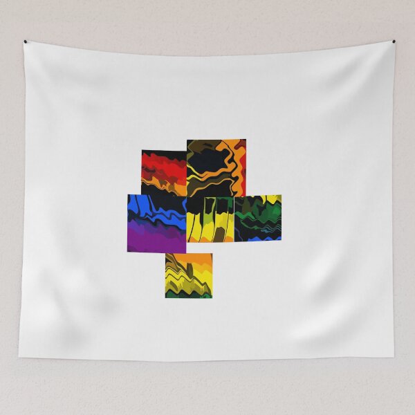 Item preview, Bright abstract modern pattern designed and sold by qlobba.