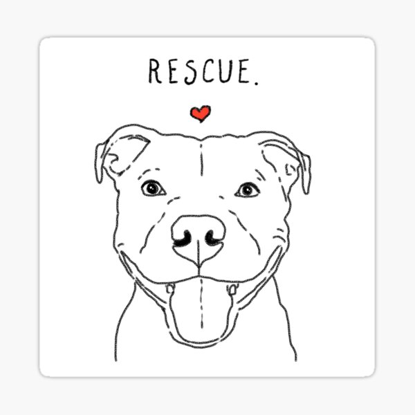 Item preview, Smiling Pit Bull, Rescue Pit Bull, Rescue Dog, Adopt Don't Shop Pittie designed and sold by Furkid Studio.