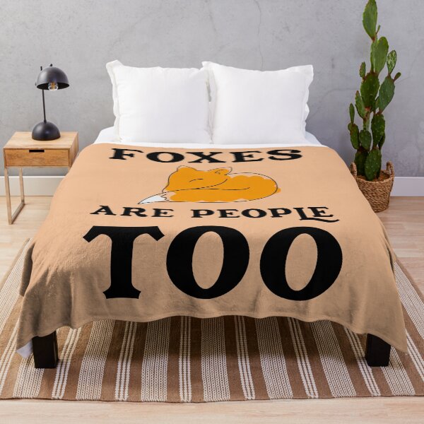 Item preview, Foxes Are People Too Cute Fox Phrase designed and sold by DirtyOnion.