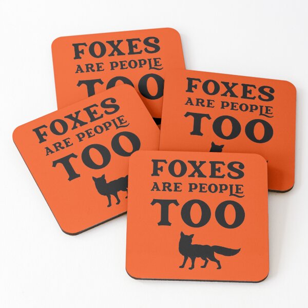 Item preview, Foxes Are People Too Cute Fox Silhouette designed and sold by DirtyOnion.
