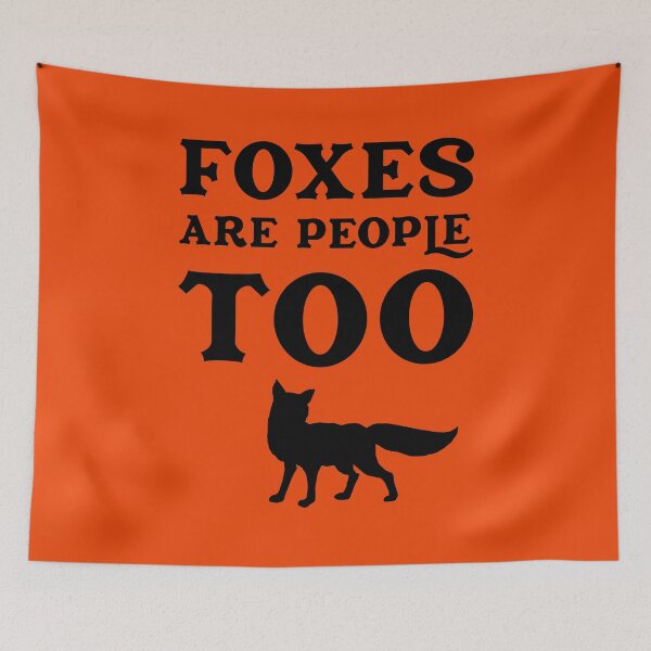Item preview, Foxes Are People Too Cute Fox Silhouette designed and sold by DirtyOnion.