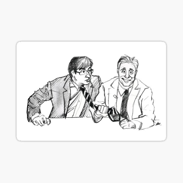 Jon and John Sticker