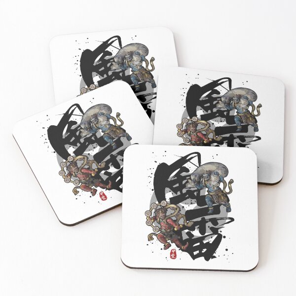 Item preview, Fujin Raijin Calligraphy kanji designed and sold by Takeda-art.