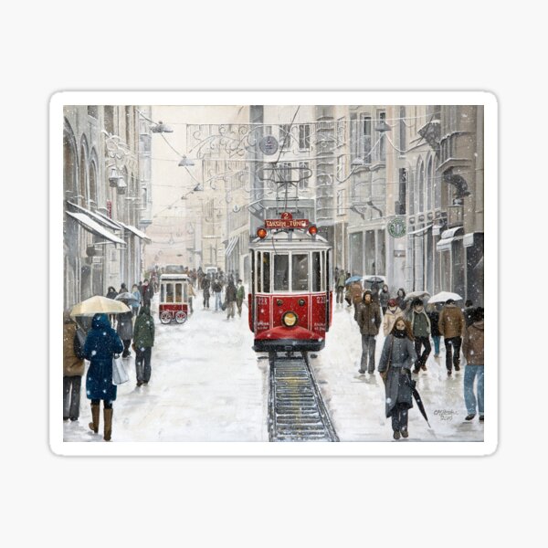 the Taksim tram Sticker