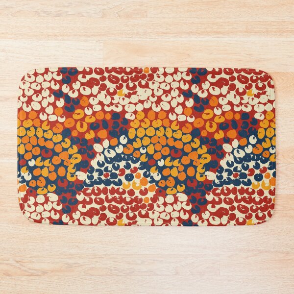 Item preview, Anna Maria I - Pattern Design in Dark Blue, Ecru, Red, Orange and Yellow (small pattern) designed and sold by BlertaDK.