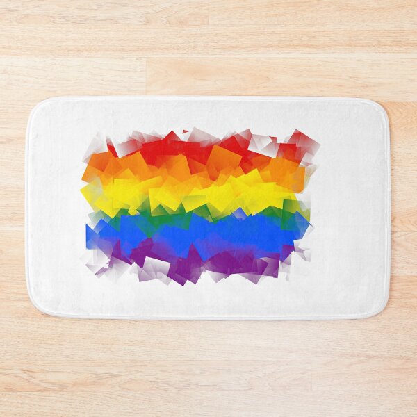Item preview, abstract pride flag cubist designed and sold by qlobba.