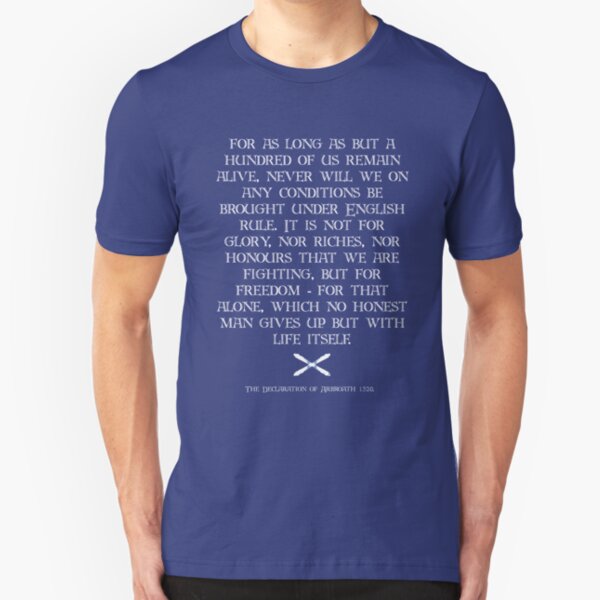 Declaration of Arbroath. 1320 Slim Fit T-Shirt